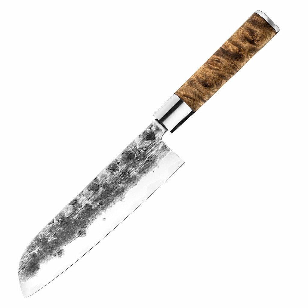 Santoku knife VG10 18 cm, hnedá, Forged
