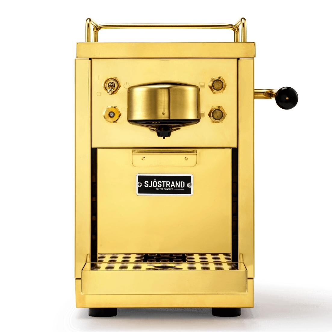 Kávovar na kapsle THE ORIGINAL, mosadzná, Sjöstrand