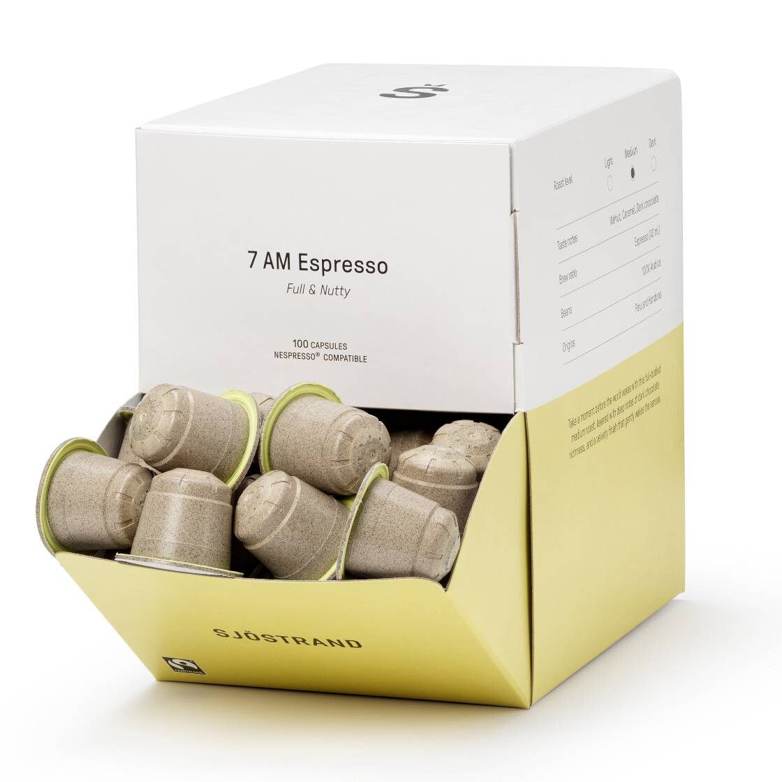 Kapsule do kávovaru 7 AM ESPRESSO, sada 100 ks, Sjöstrand