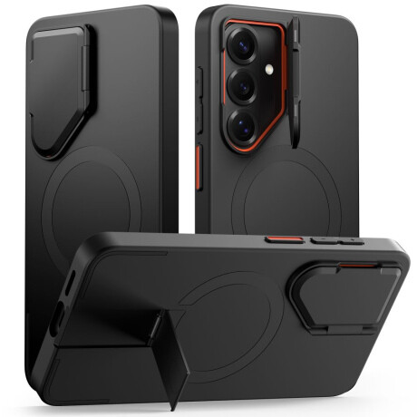 Tech-Protect Kevlar Aura MagSafe kryt na Samsung Galaxy S26, čierny / oranžový