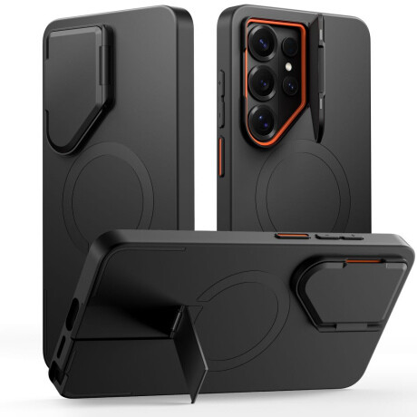 Tech-Protect Kevlar Aura MagSafe kryt na Samsung Galaxy S26 Ultra, čierny / oranžový