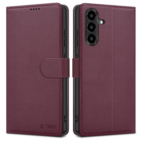 Tech-Protect Wallet knižkové puzdro na Samsung Galaxy A57 5G, bordové