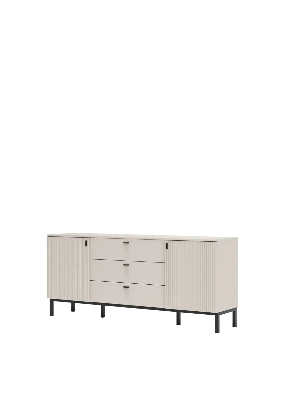 Komoda Korfu 03 167 cm kašmír/černý