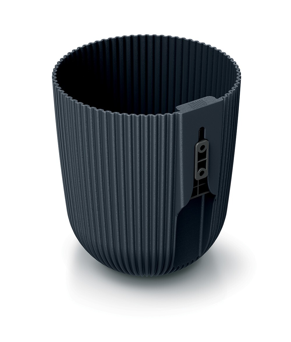 Nástěnný květináč MILLA WALL 14,6 cm antracitový