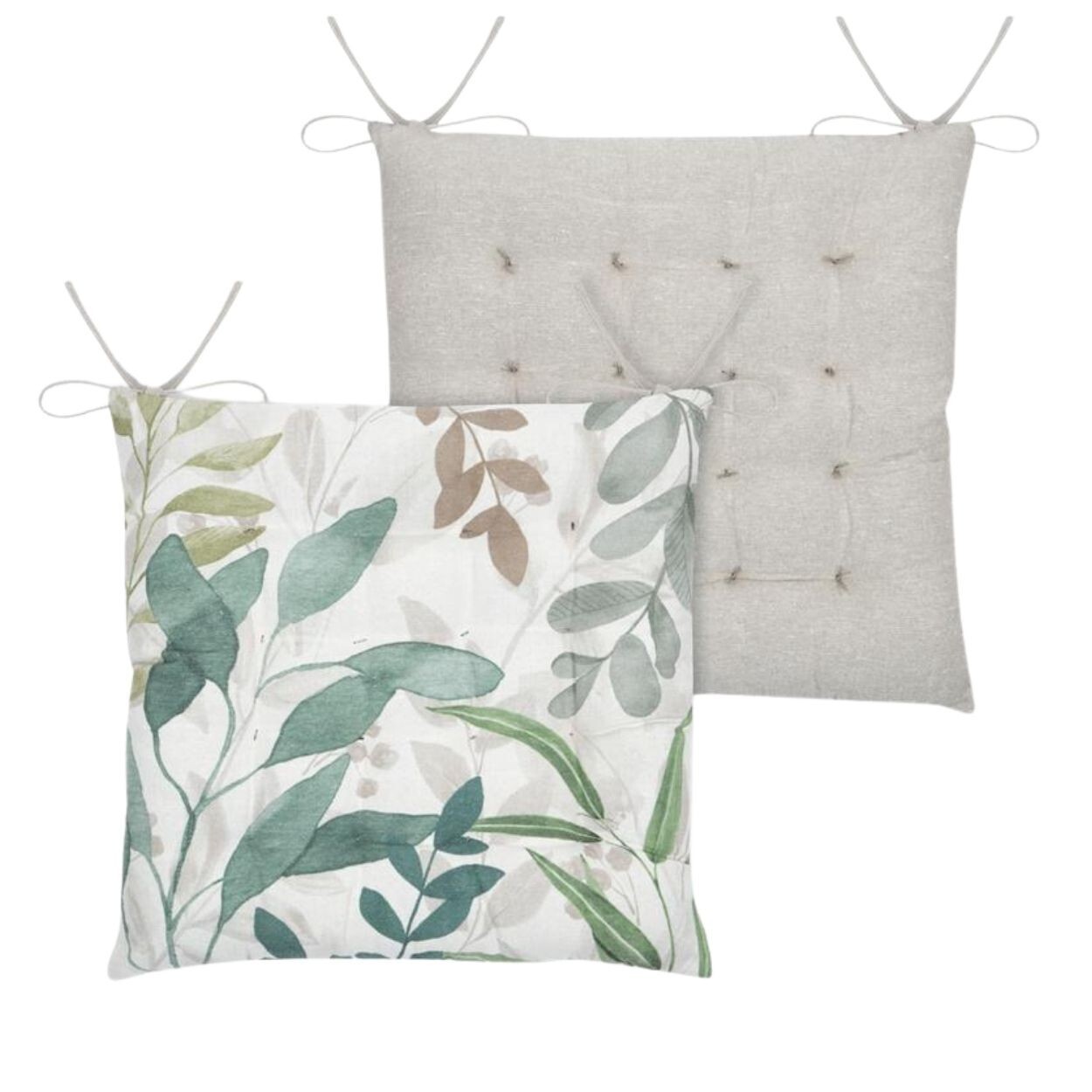 Oboustranný podsedák na židli Ombrage 38x38 cm béžový