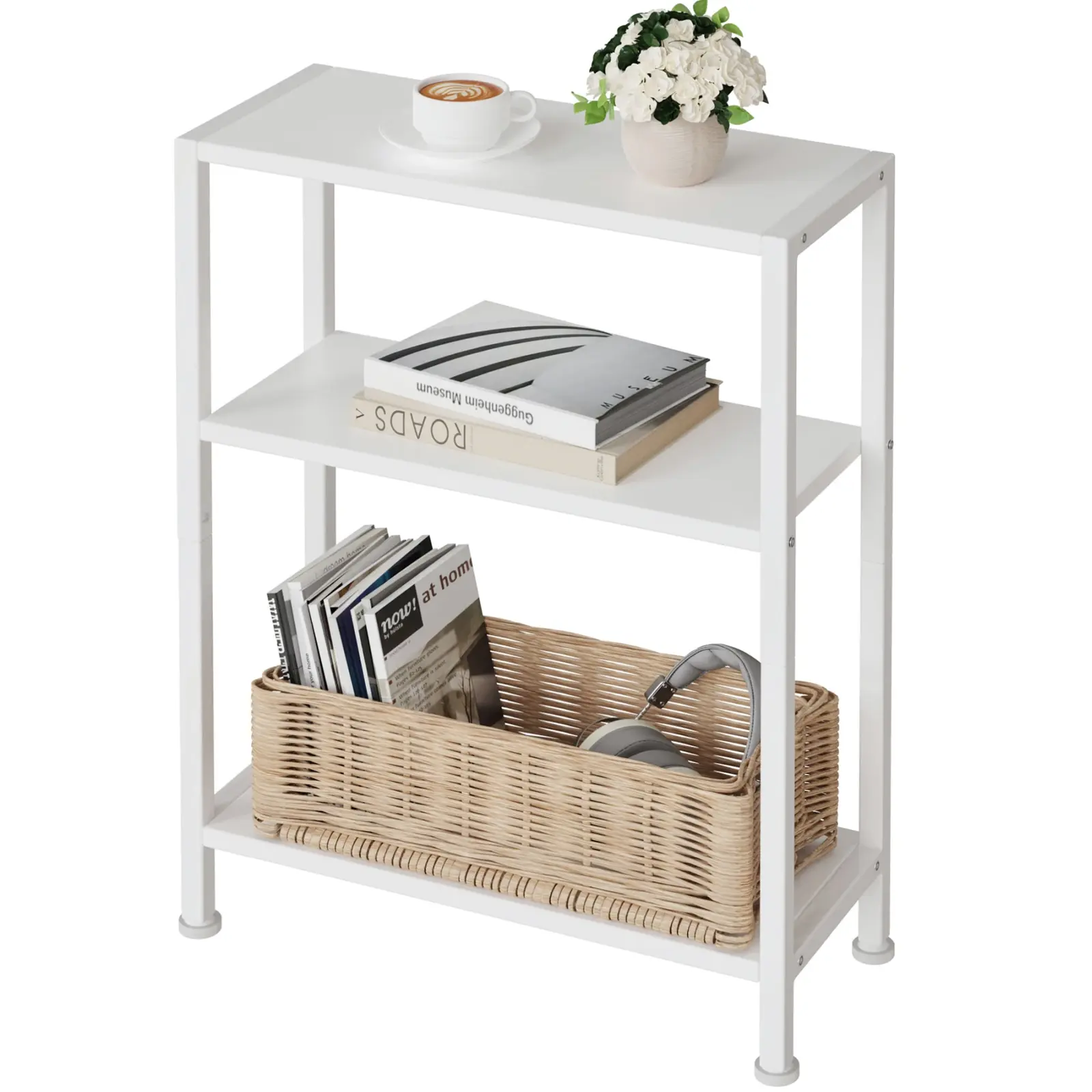 Odkládací stolek Houseland Vantim bílý