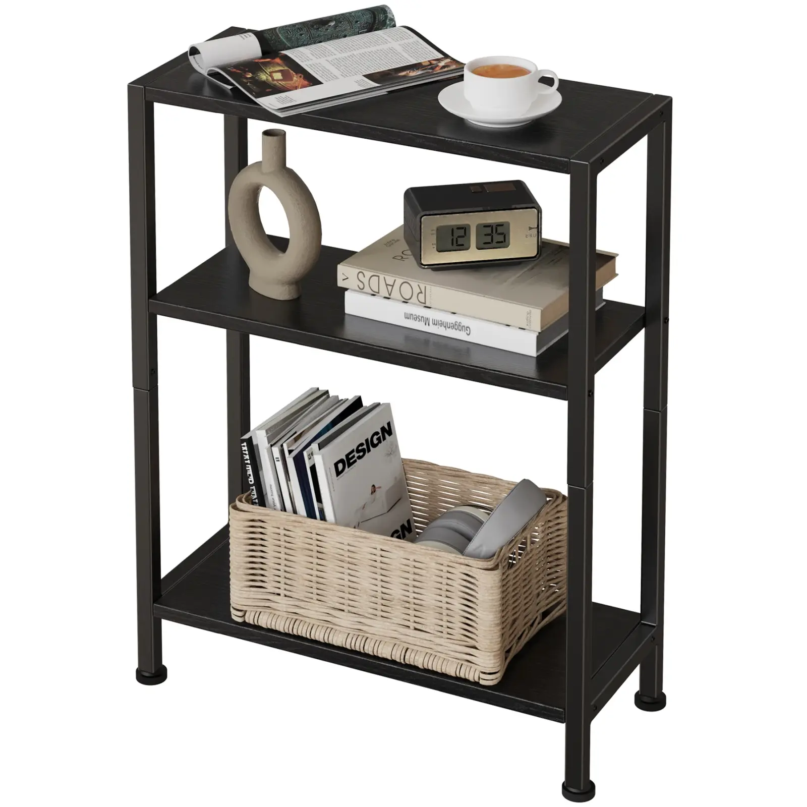 Odkládací stolek Houseland Vantim černý