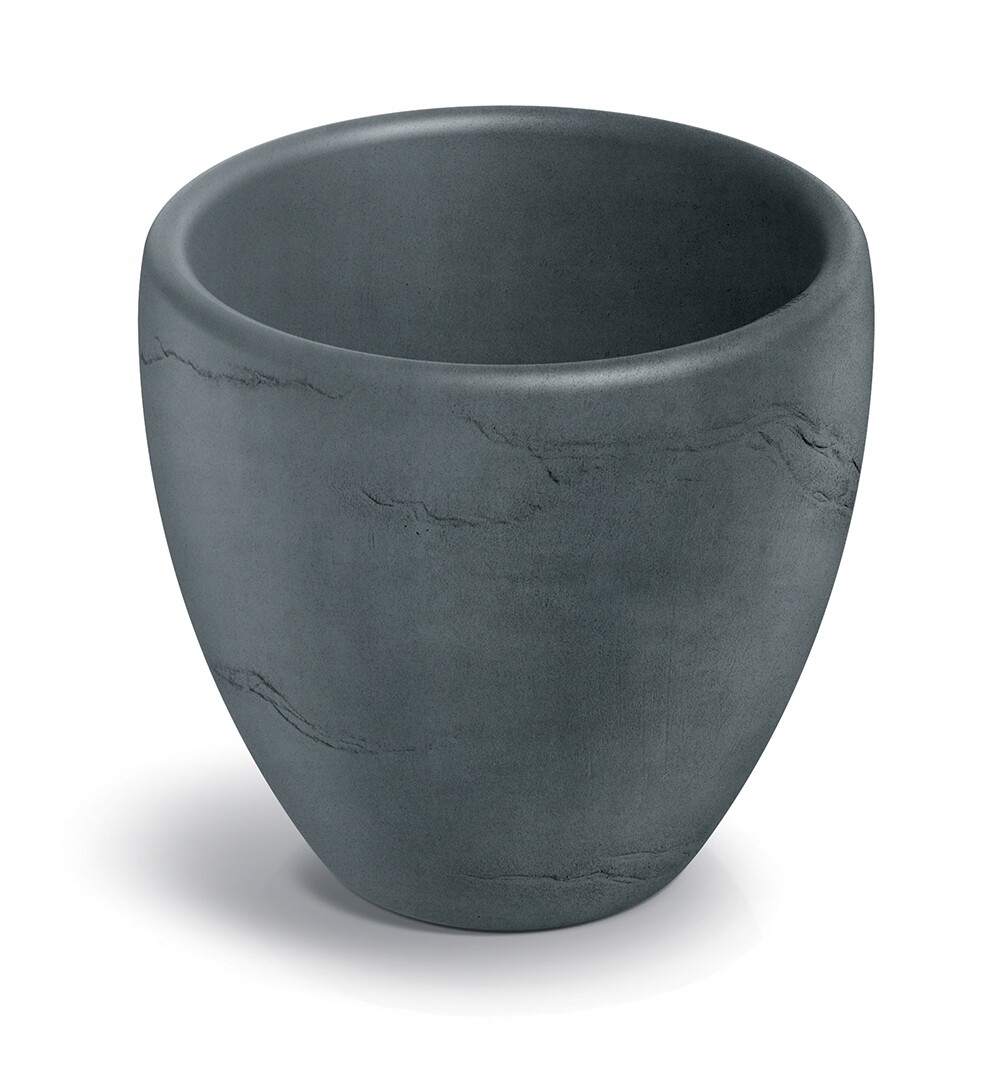 Plastový květináč CANOLOS betonově šedý