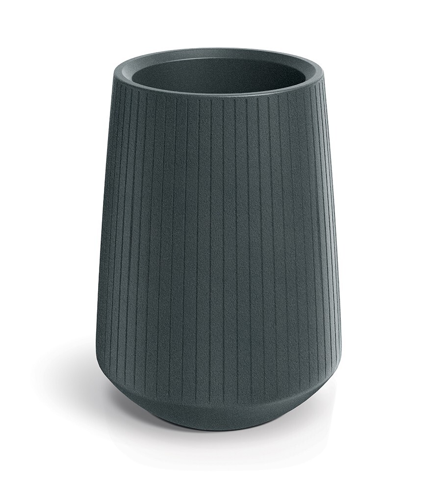 Plastový květináč COROS BOWL HIGH 40 cm grafitový