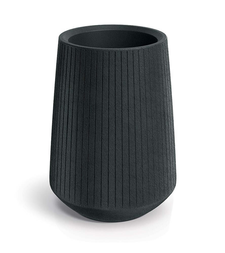 Plastový květináč COROS BOWL HIGH 40 cm tmavě šedý