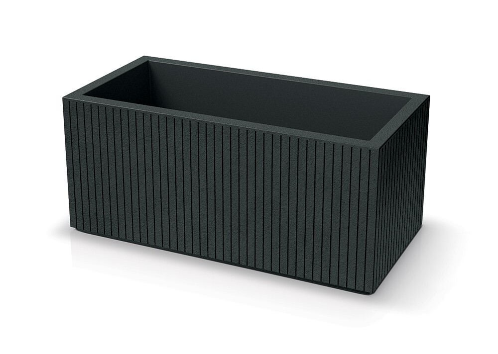 Plastový květináč COROS CASE 80 cm tmavě šedý