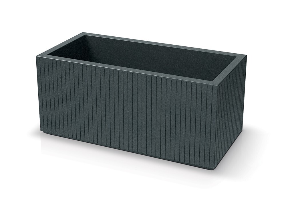 Plastový květináč COROS CASES 80 cm grafitový