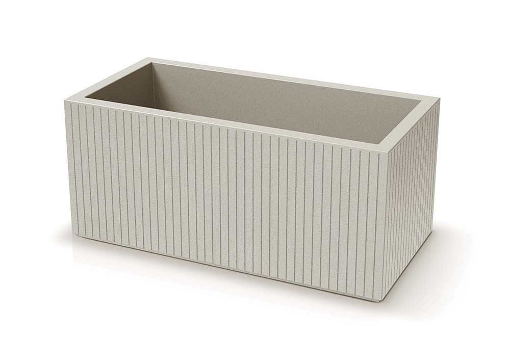 Plastový květináč COROS CASES 80 cm pískový