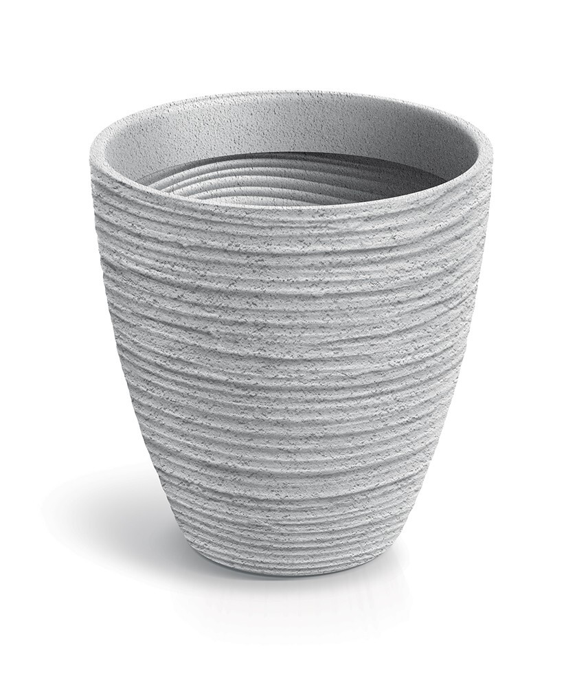 Plastový květináč DEFORAS I. betonově šedý