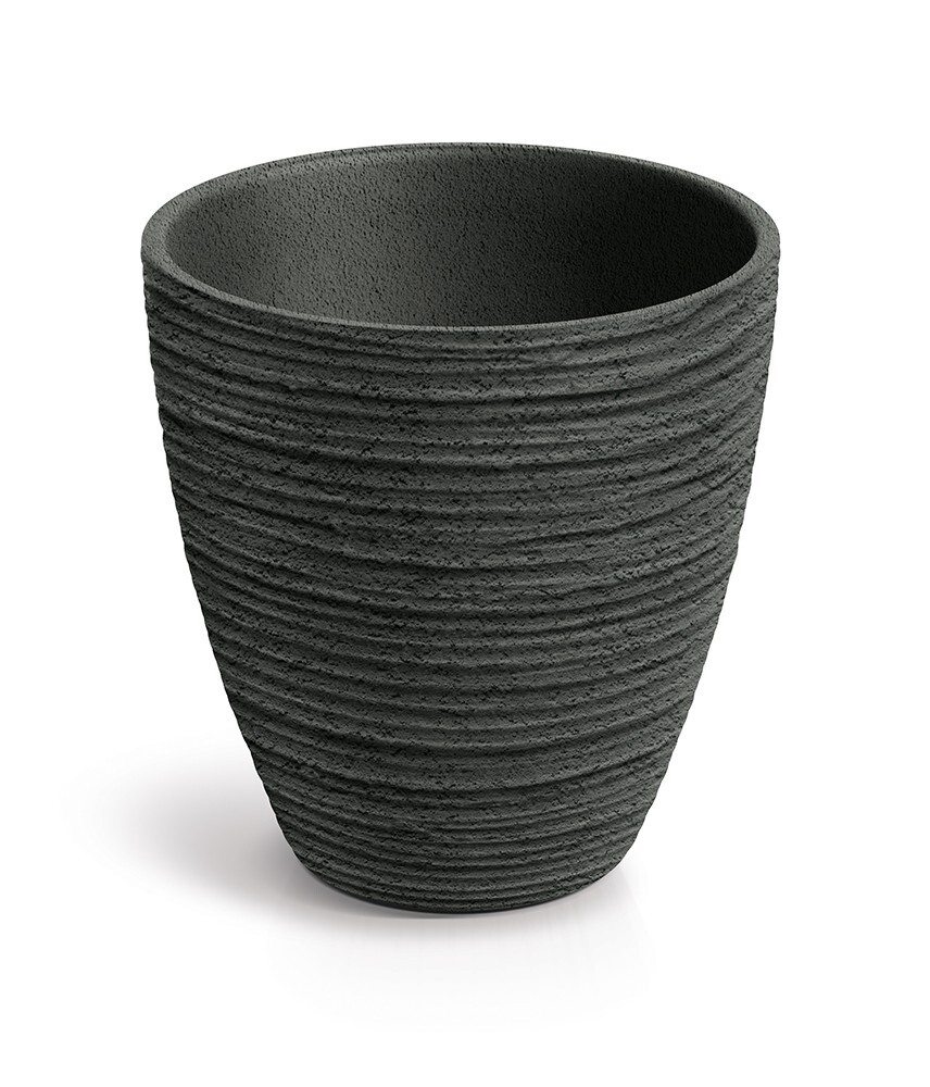 Plastový květináč DEFORAS tmavě šedá