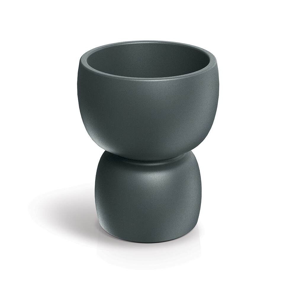 Plastový květináč DUALOS ROUNDOS grafitový
