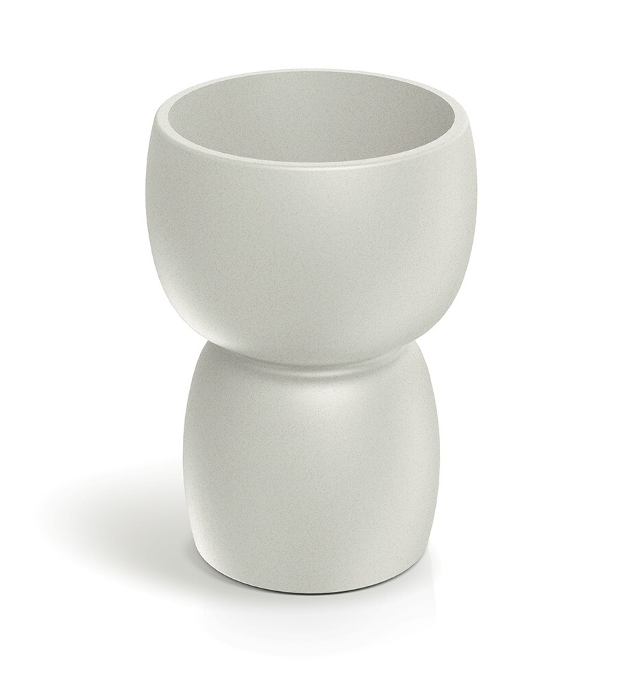 Plastový květináč DUALOS ROUNDOS pískový