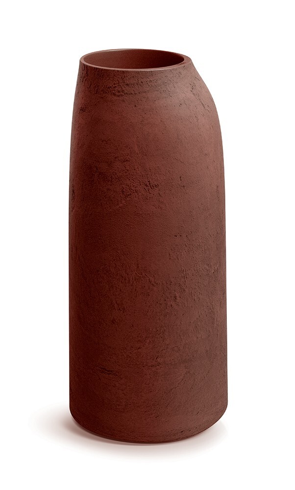 Plastový květináč EPOCCOS HIGHOS 46 cm červenohnědý