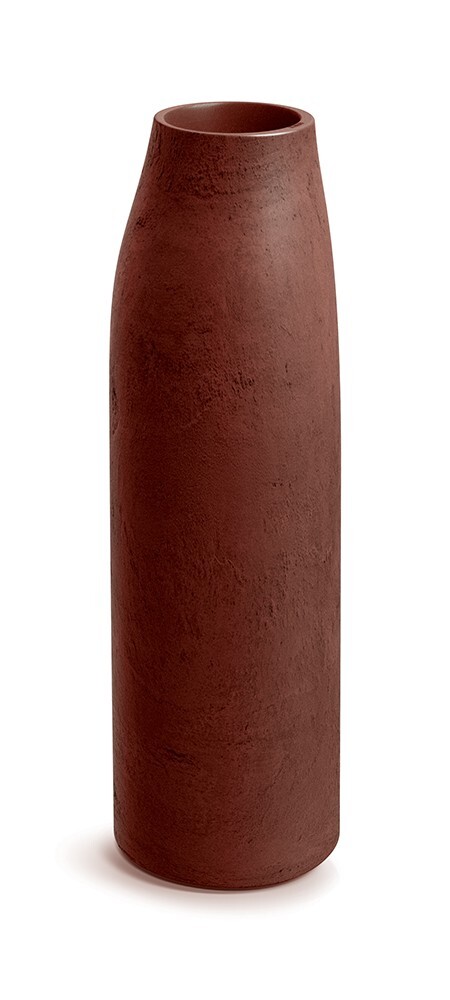 Plastový květináč EPOCCOS TALLOS 30 cm červenohnědý