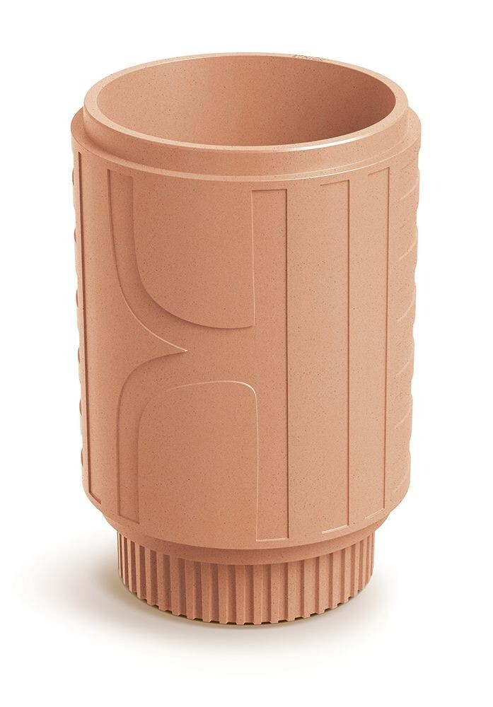 Plastový květináč FOLKAS ROUNDOS MIDL 40 cm terakota