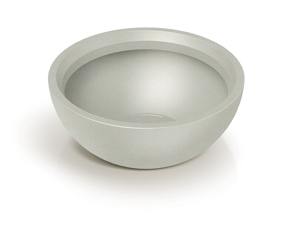 Plastový květináč MOLIOS BOWLS pískový