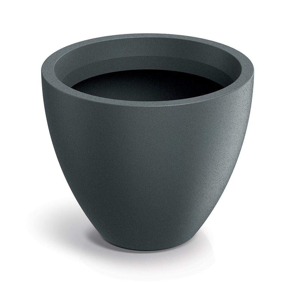 Plastový květináč MOLIOS ROUNDAS grafitový