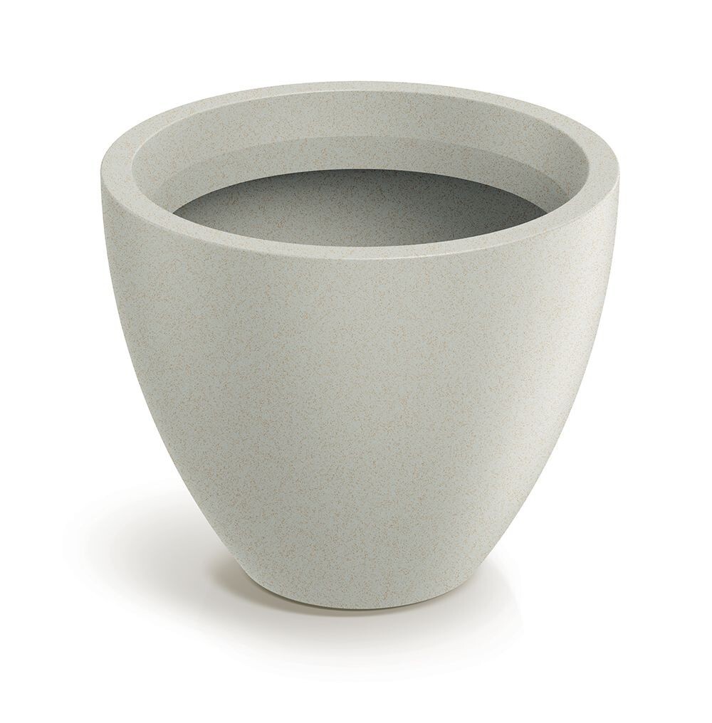 Plastový květináč MOLIOS ROUNDAS pískový