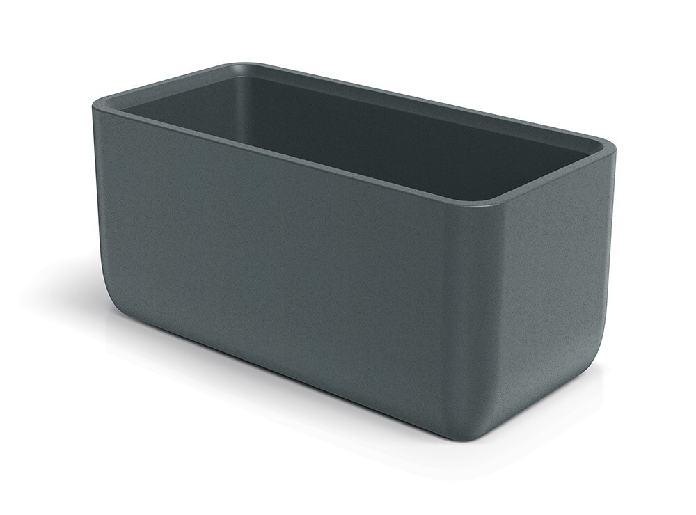 Plastový květináč MOLTAS CASE 80 cm grafitový