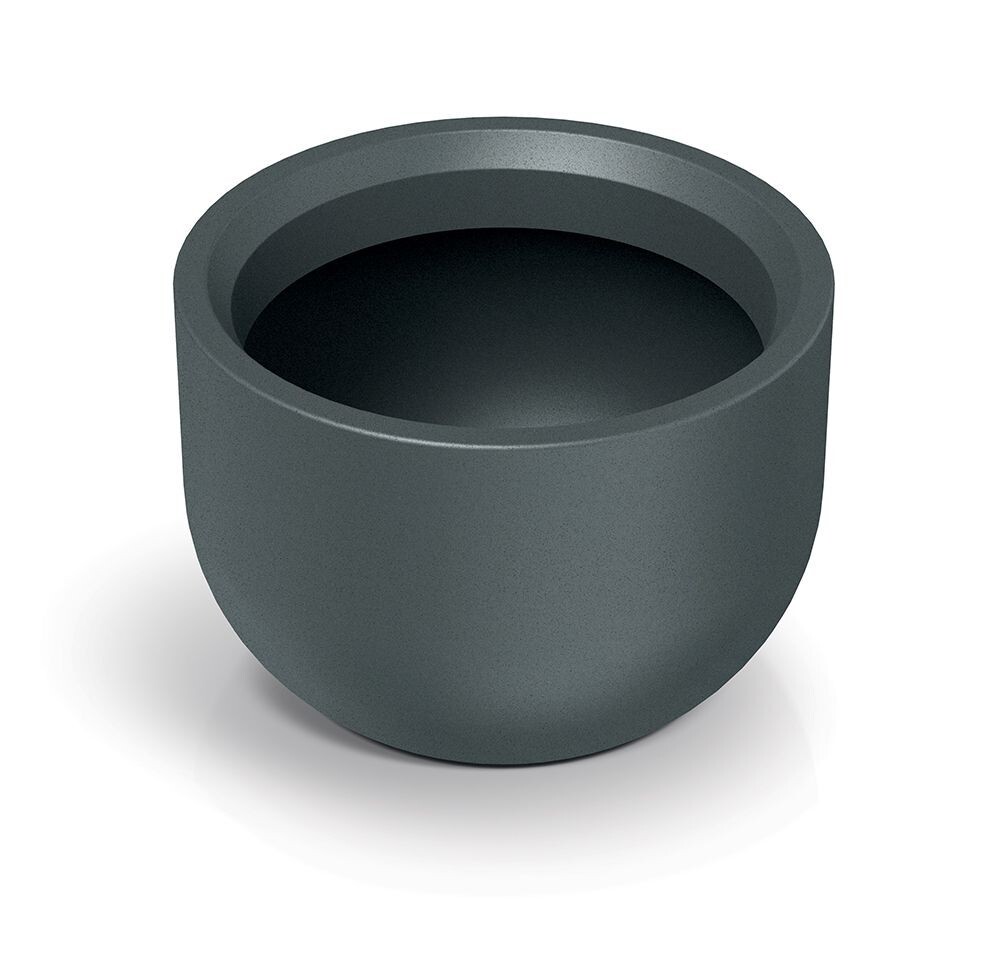 Plastový květináč MOLTAS ROUND grafitový