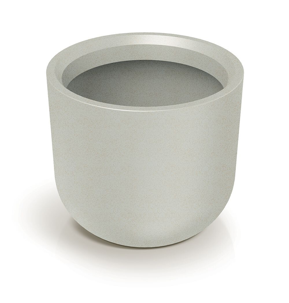 Plastový květináč MOLTAS ROUND HIGH pískový