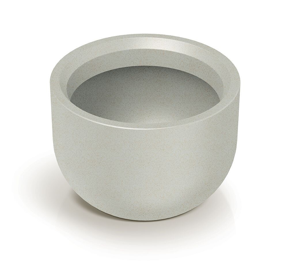 Plastový květináč MOLTAS ROUND pískový