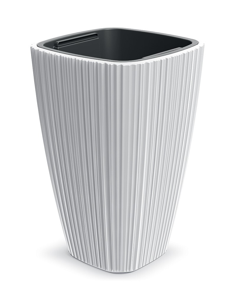 Plastový květináč OROS bílý