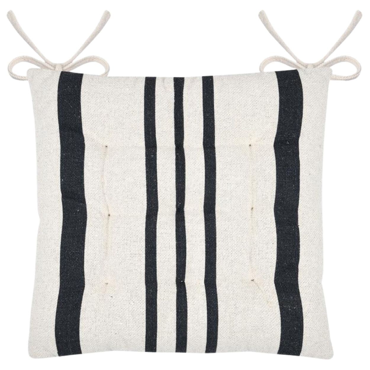 Podsedák Manduel 38x38 cm bílý/černý