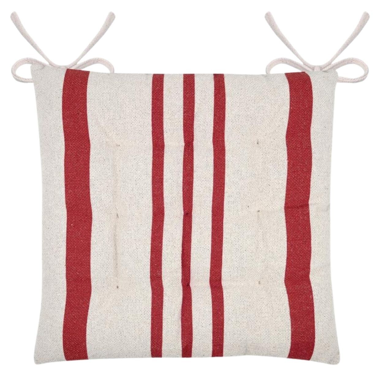 Podsedák Manduel 38x38 cm bílý/červený
