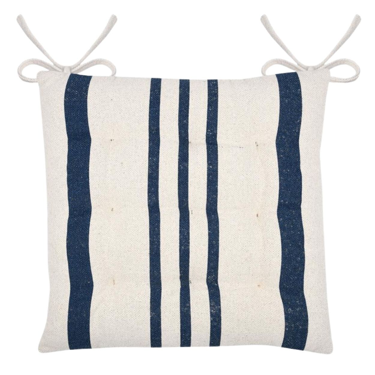 Podsedák Manduel 38x38 cm bílý/modrý