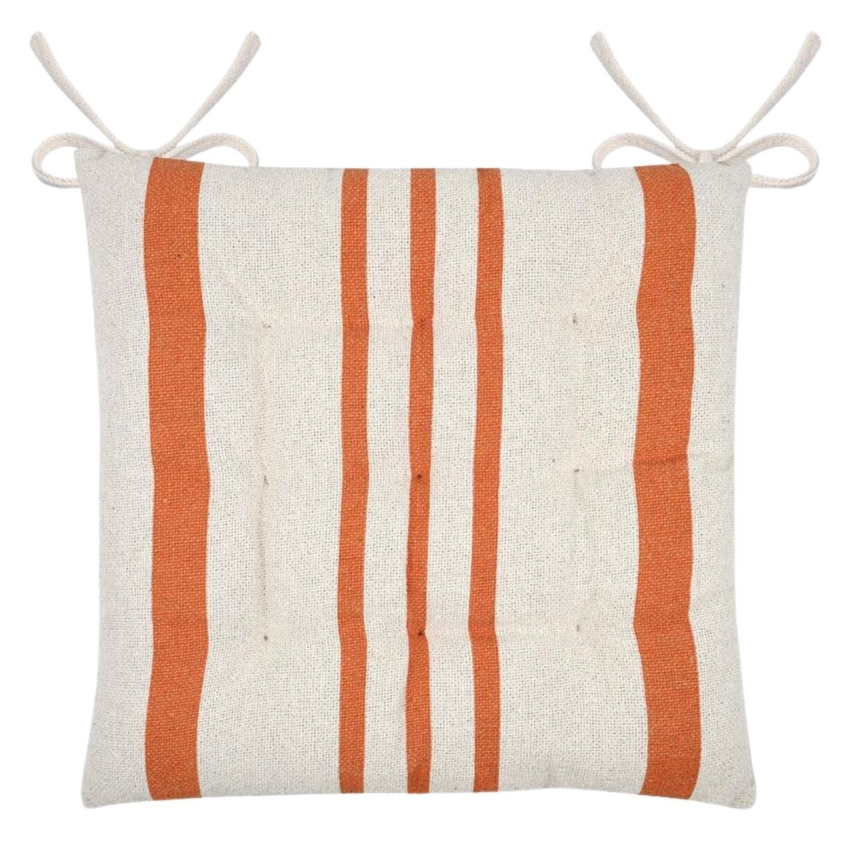 Podsedák Manduel 38x38 cm bílý/oranžový