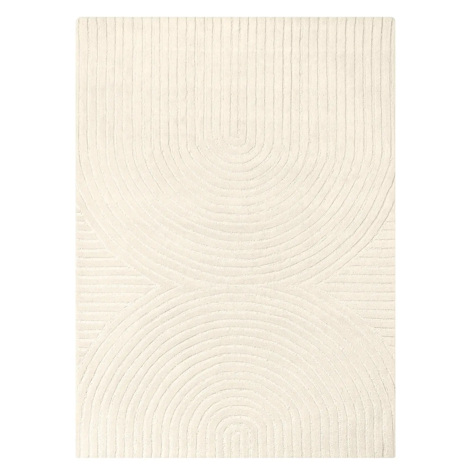 Vlněný koberec Isla 120x180 cm krémový