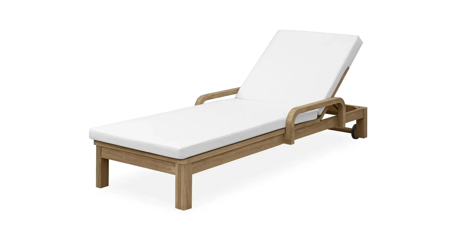 Zahradní lehátko Castello z masivu/béžové