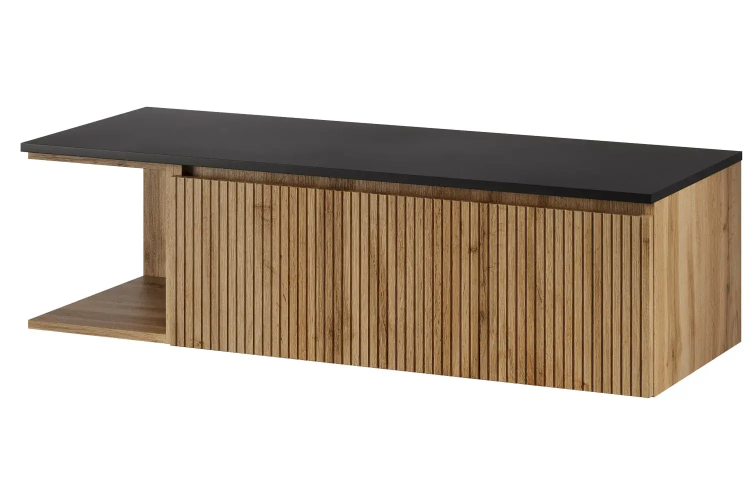 Závěsná skříňka pod umyvadlo Loris 42 120 cm dub Wotan/černá