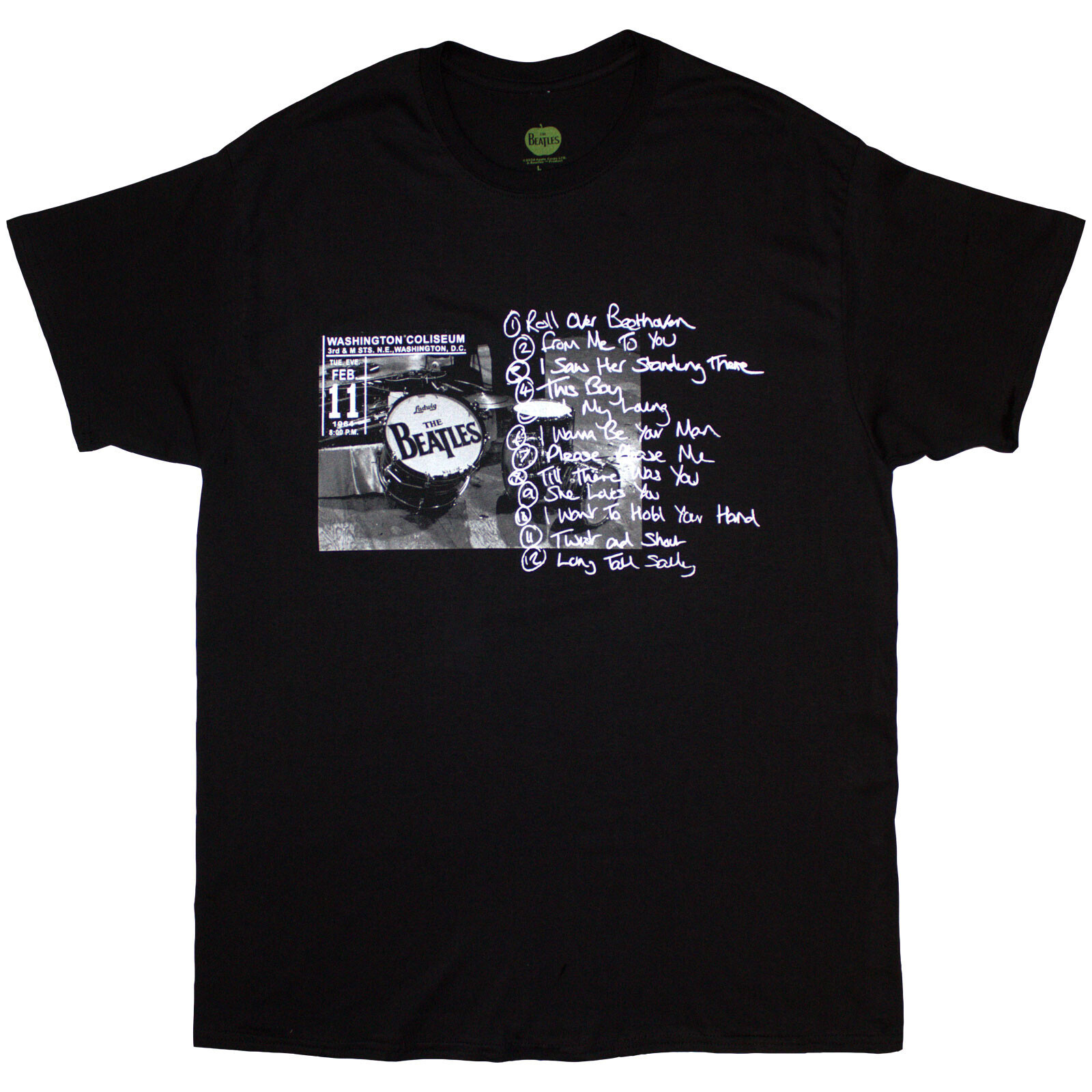 Washington '64 Drum Photo & Setlist