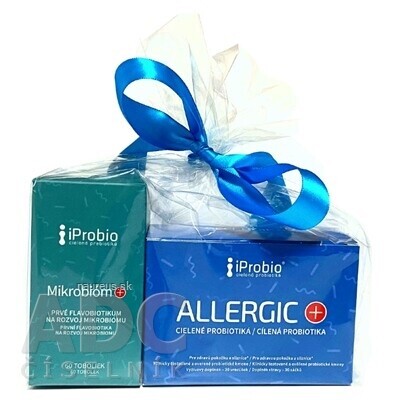 PerBiotiX s. r. o. iProbio Mikrobióm+ a Allergic+ cps 60 + plv 30 vreciek, 1x1 set