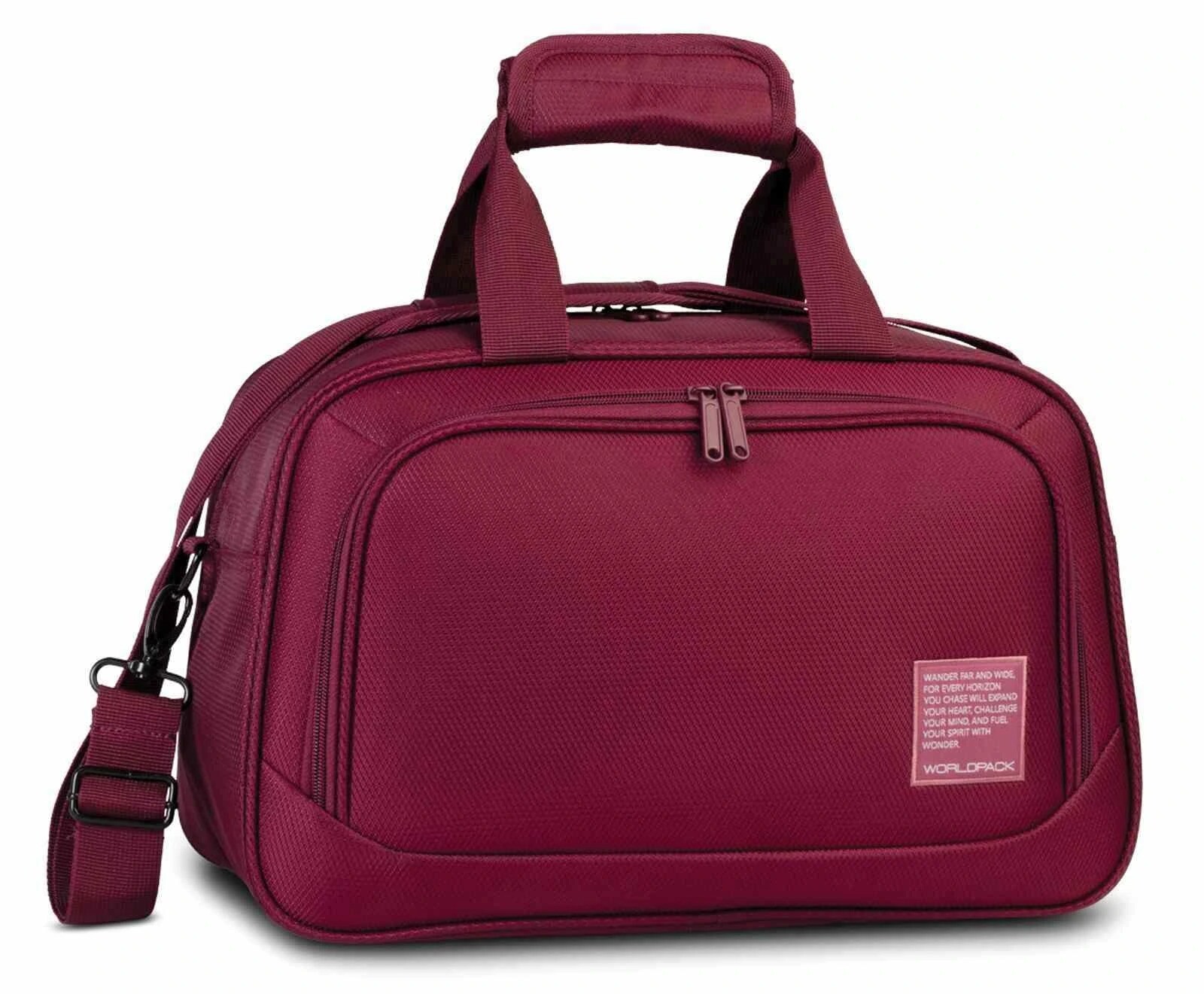 Príručná taška pod sedadlo Worldpack Basel 40×25×20 cm, 18 L - vínová