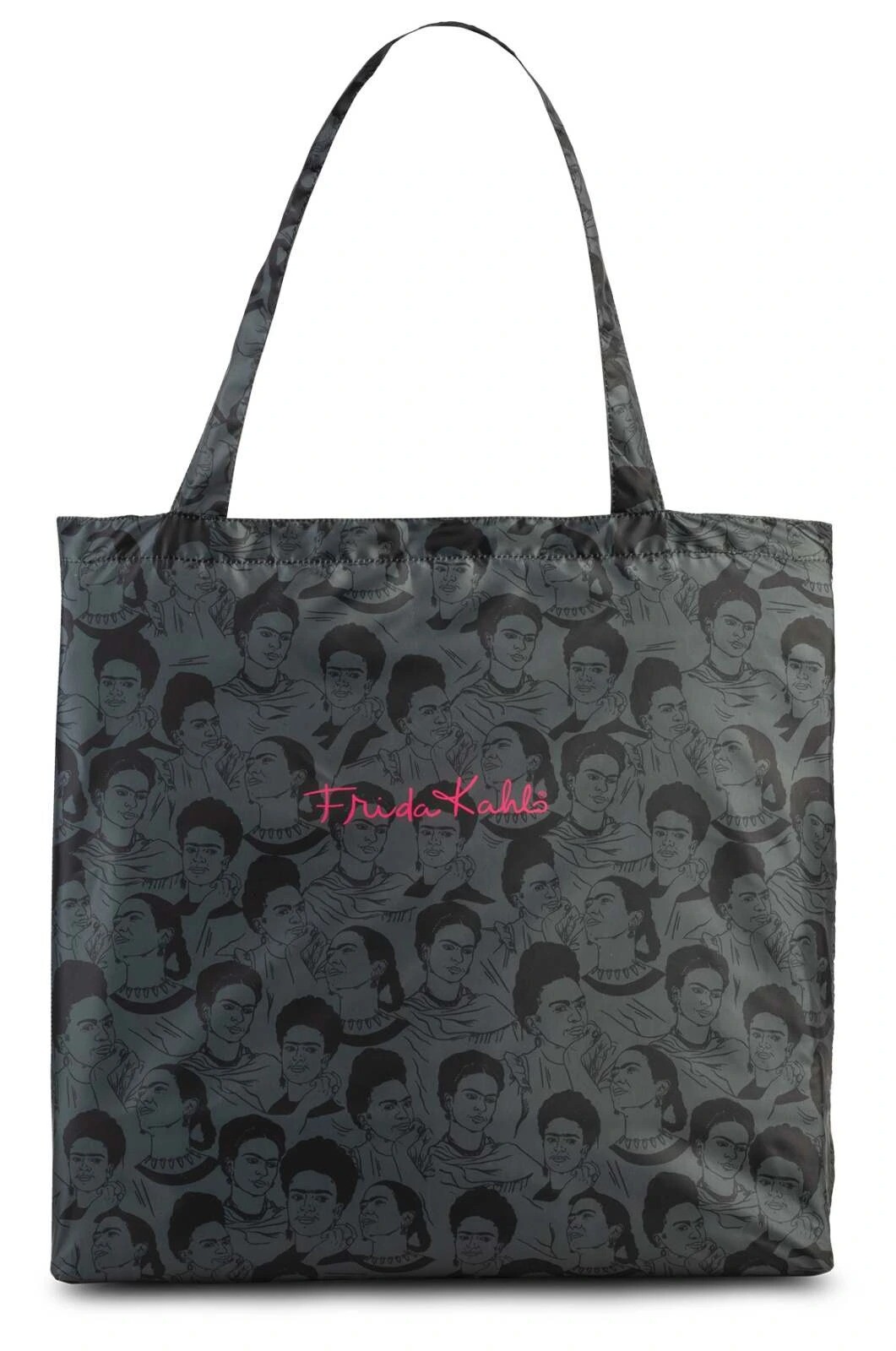 Nákupná taška Frida Kahlo 18L - čierno-sivá