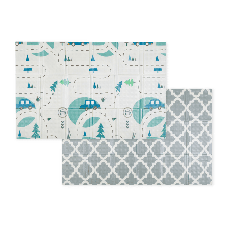 PETITE&MARS Podložka na hranie skladacie Campy L 130x200cm Cars&Arabesca