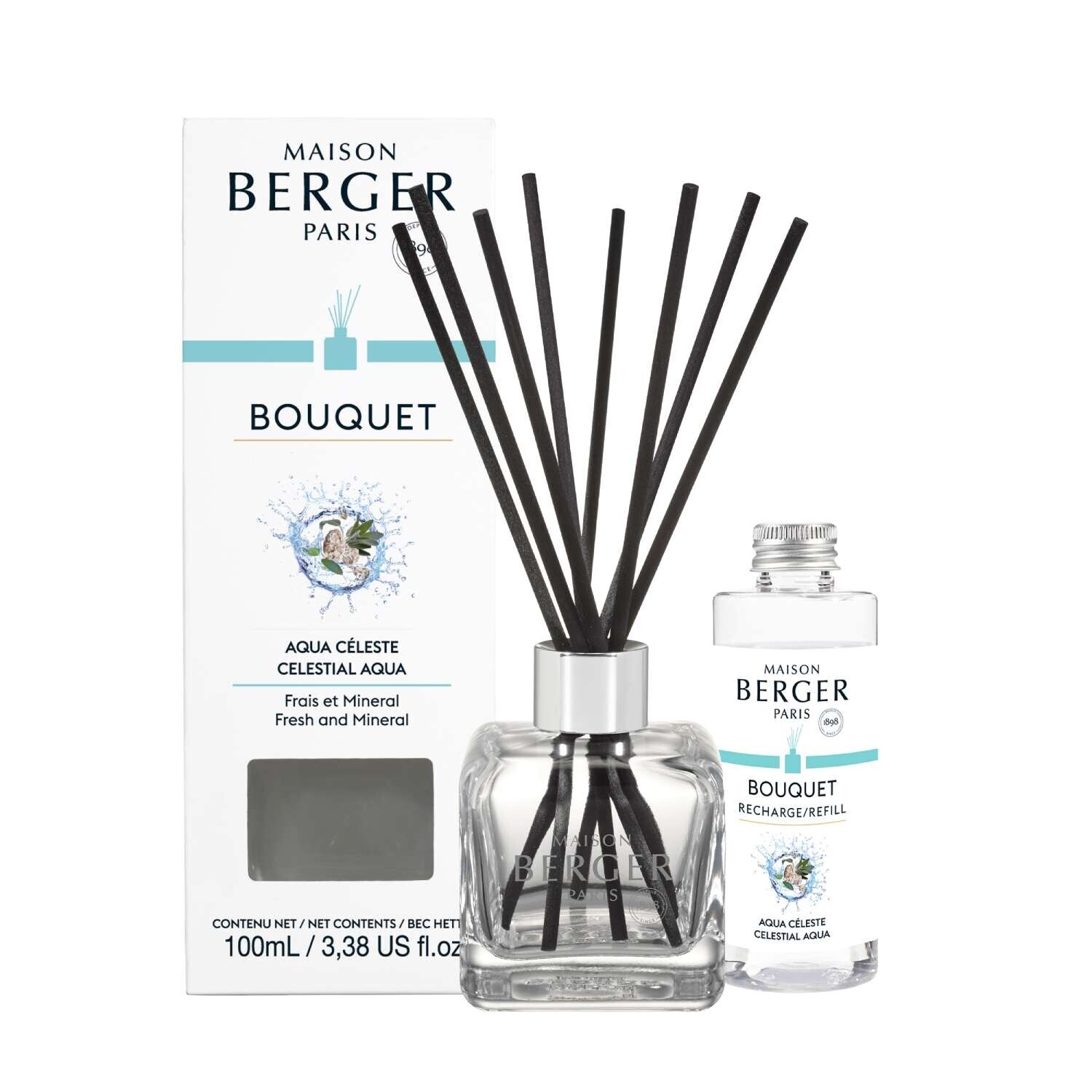 Maison Berger Paris Aróma difuzér Cube + náplň Nebeská voda 100 ml 7875