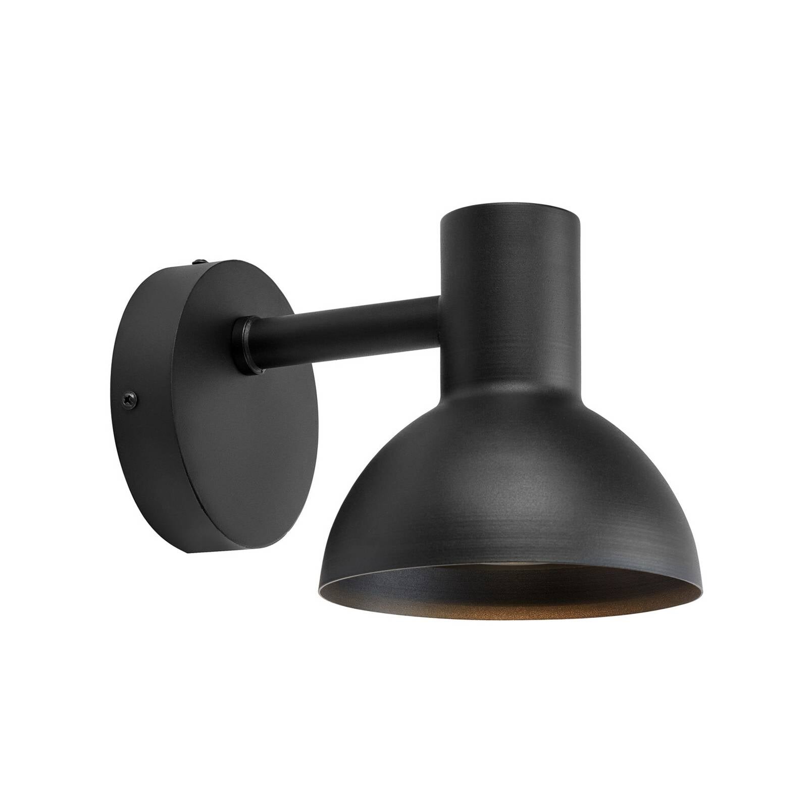 LED vonkajšie nástenné svietidlo Nubi, čierne, IP44, stmievateľné, oceľ