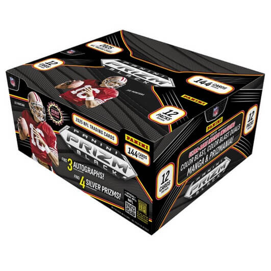 Panini 2025 Panini Prizm Black NFL Football Hobby Box - karty amerického futbalu