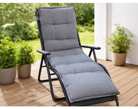 Záhradný polster na lehátko Luxor 60x190 cm, antracitový%