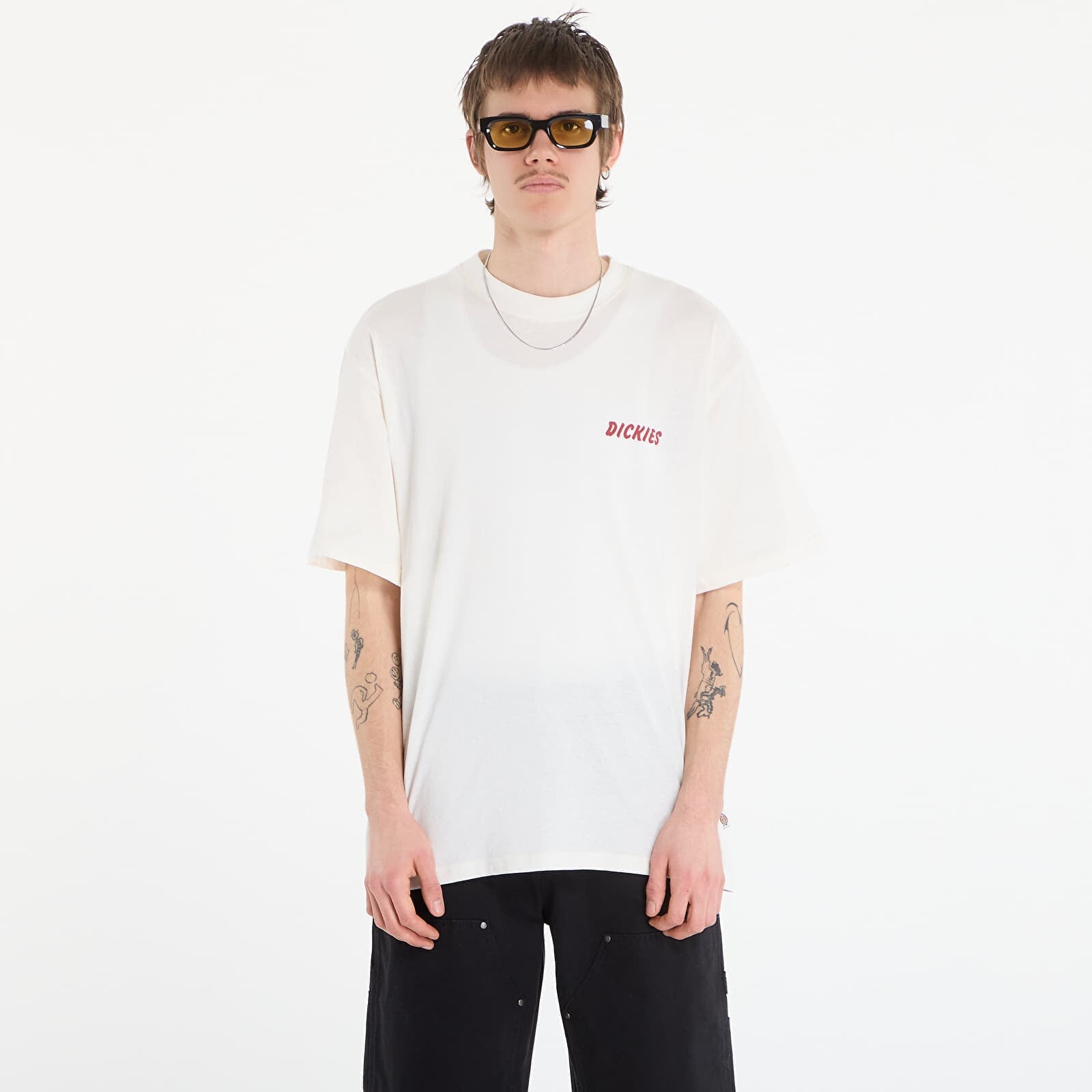 Tričko Dickies Dry Ridge Ss Tee Egret XXL