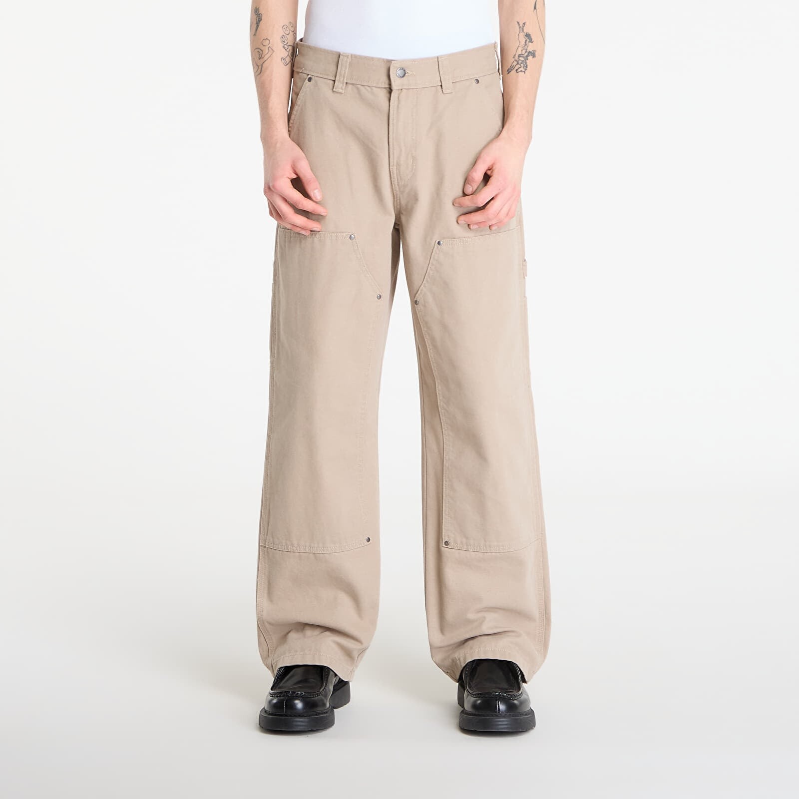 Džínsy Dickies Double Knee Canvas Carpenter Pants Desert W30/L32